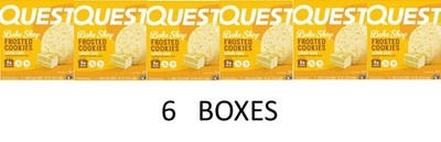 QUEST Bake Shop FROSTED LEMON CAKE COOKIES - 4 Cookies in a Box - 6 BOXES