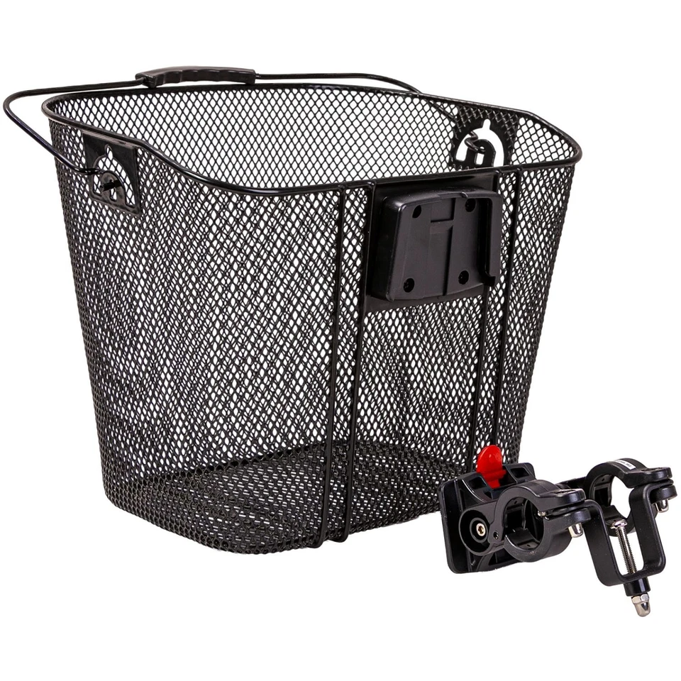 Lenker-Korb Schnell-Befestigung Fahrrad-Korb + Halterung Einkauf Fahrrad-Tasche - Bild 2 von 4