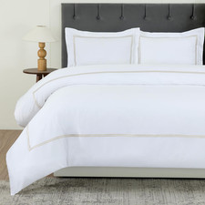 White Duvet Cover Luxury 100 Cotton Sateen