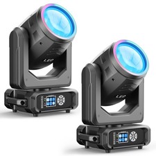LED Beam 250W RGBW 18Prism GOBO Moving Head Light Stage DMX Effect Disco w/Case