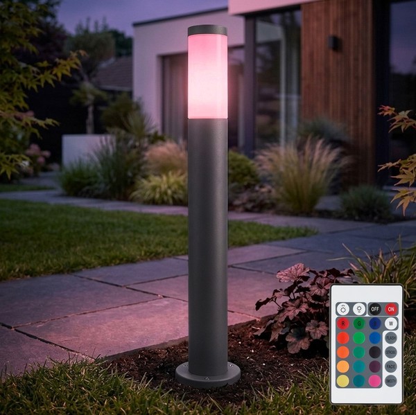 AußEnstehleuchte Wegelampe Led Terrassenlampe Dimmer Fernbedienung Anthrazit-image