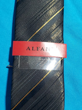 Alfani men's necktie - Dark Grey/Black/Gold NWT MSRP 49.50