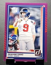2025 Panini Donruss #230 Graham Gano GIANTS Press Proof Purple🏈NM/MT