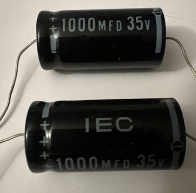 35 VDC 1000 MFD ELECTROLYTIC CAPACITORS NOS QUANTITY OF