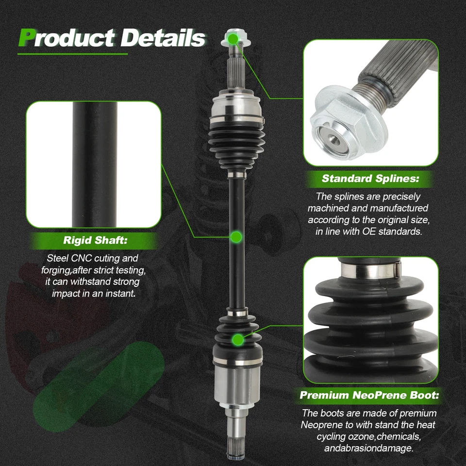 Eje delantero CV para Scion iA 2016 Toyota Yaris iA 2017 base L4 1,5 L Foto 3 de 4