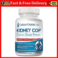 Kidney COP Calcium Oxalate Protector 120 Capsules, Pat ented Kidney Support