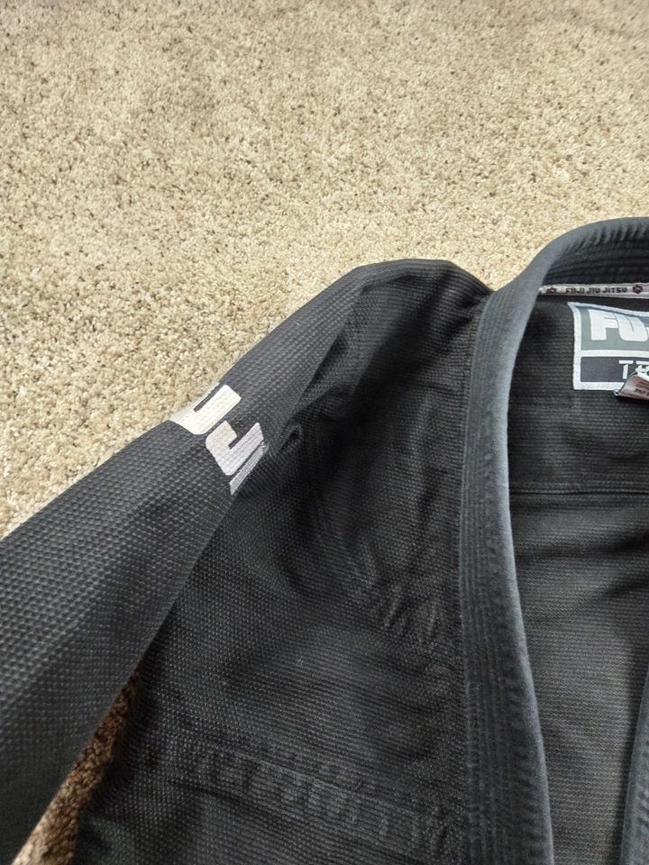 Fuji BJJ Gi Jacket Adults A1H Black Kimono Brazilian Jiu-Jitsu Cotton Blend - Image 3 of 4