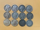 U.S Silver Dime set