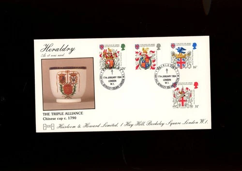 1984 Heraldry Heirlooms Berkeley Square London W1 (Havering) Official FDC.