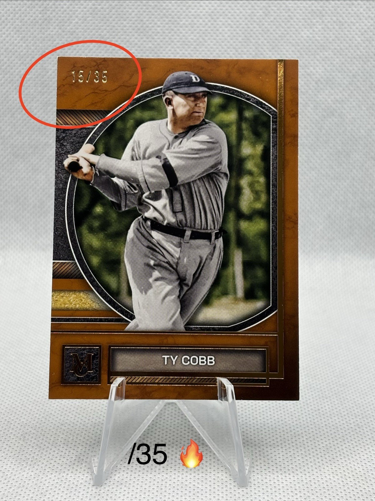 2025 Topps Museum Collection Ty Cobb #55 Bronze 🔥🔥  /35  Detroit Tigers