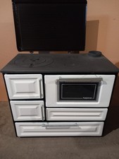 Kaminofen Küchenofen Herd  Pizzaofen  7,9kw Gusseisenplatte Klasse A+  BImSchV