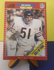 Dick Butkas 1989  Pro Set CBS Sports Hall Of Fame Card #15 Chicago Bears
