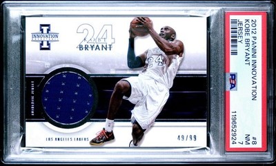 2012-13 Panini Innovation - GAME WORN Jerseys Kobe Bryant #8 PSA 7 POP 7 #49/99