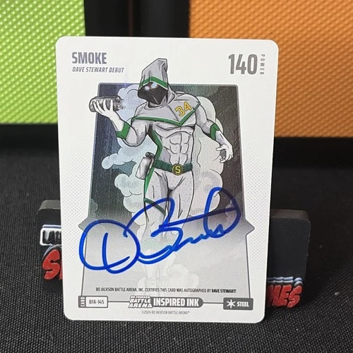 Smoke 2024 Bo Jackson Battle Arena Steel BF Ink Dave Stewart Auto
