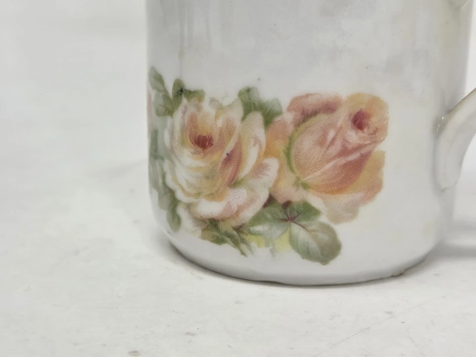 Juego de 6 cucharas Demitasse Wm Rogers vintage plateadas con taza de porcelana de tres coronas Foto 3 de 4