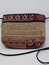 Danny K of Beverly Hills Crossbody Tapestry Shoulder Bag Purse 12  x7  x3  