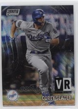 2021 Topps Stadium Club Chrome Virtual Reality Wave Refractor Corey Seager 0o2b