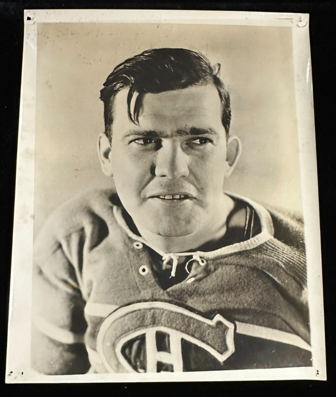 Vintage 1940's Bill Durnan Original Montreal Canadiens 8x10 Photo HOF