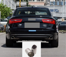 For 2005-2014 Audi A6 SS Steel Rear Car Exhaust Muffler Tailpipe Tip 2pcs