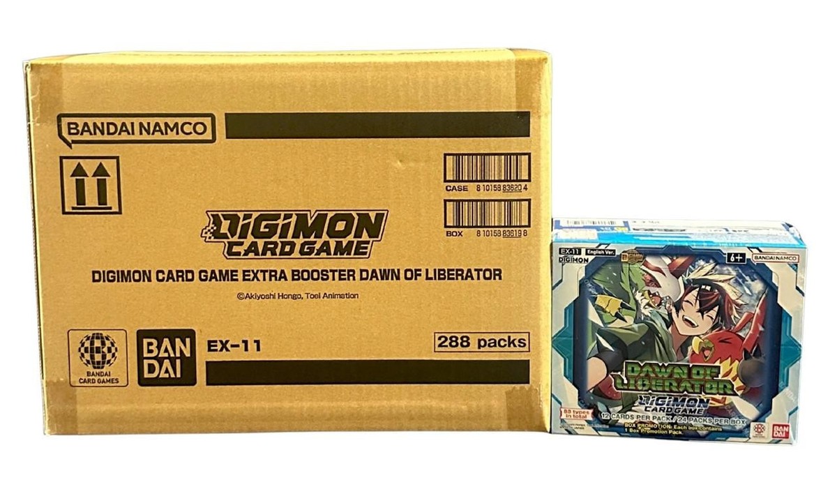 Digimon Card Game: Dawn of Liberator (EX-11) 12 Display Case | eBay