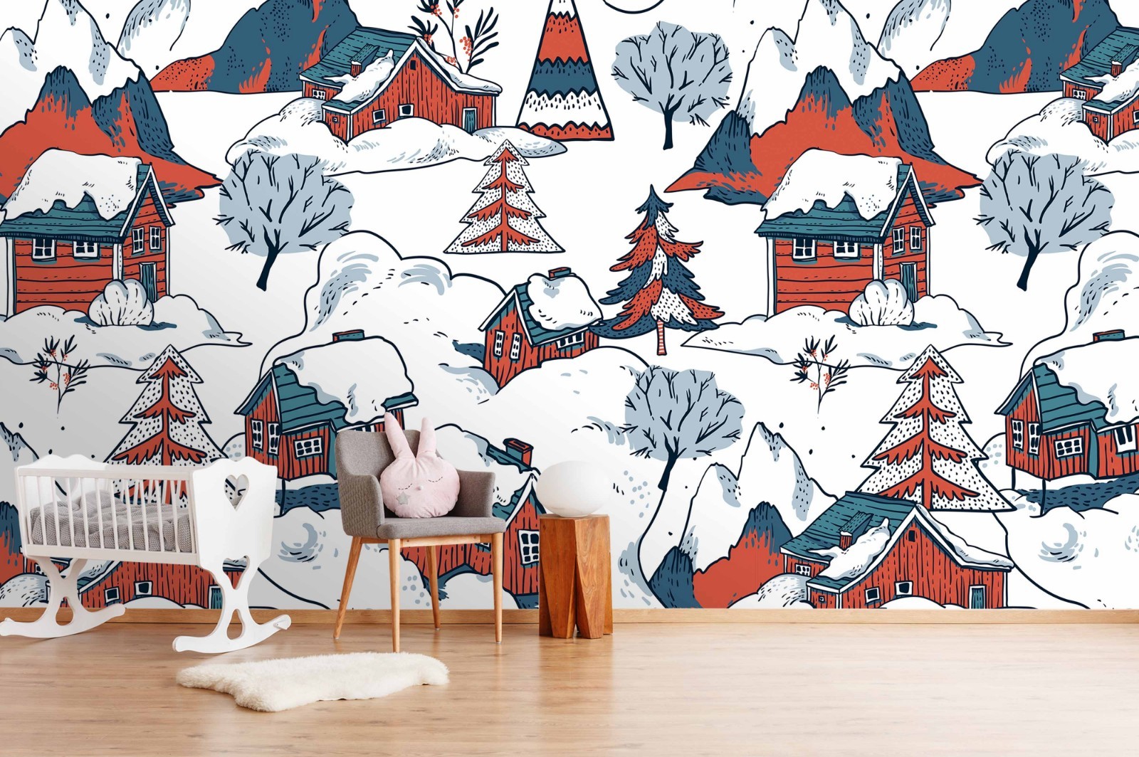 3D Christmas Illustration Pattern Wall Murals Wallpaper Murals Wall Sticker