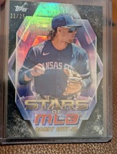 BOBBY WITT JR. 2023 Topps Stars of MLB Black /25 #SMLB-17 Series 1 Refractor 