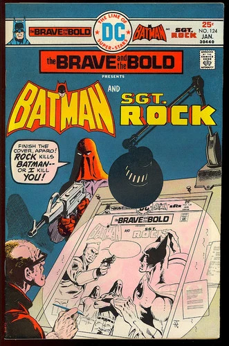 Brave and the Bold #124 Bronze Age Vintage Batman Sgt. Rock Comic 1976 FN-VF