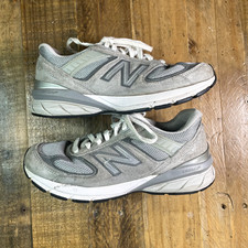 New Balance 990v5 Grey Suede MADE in USA Women  s Size 6 W990GL5 Used