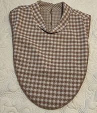 Vintage NEW 60 s 70 s Dickey Dickie Mock Turtleneck Checkered Womens Medium