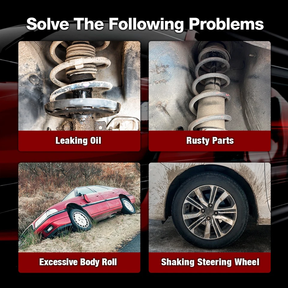 Amortecedor dianteiro traseiro 4 FCS para Ford F-350 5.0L RWD 1980 1987-1989 1997 - Imagem 3 de 4