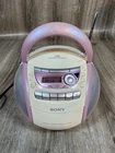 Vintage Sony CFD-E90 DVD TAPE COMBO PINK - TESTED WORKS