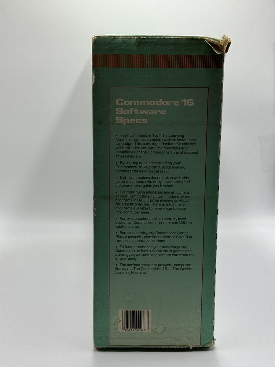Vintage Commodore 16 Computer w/ Box Tested | eBay