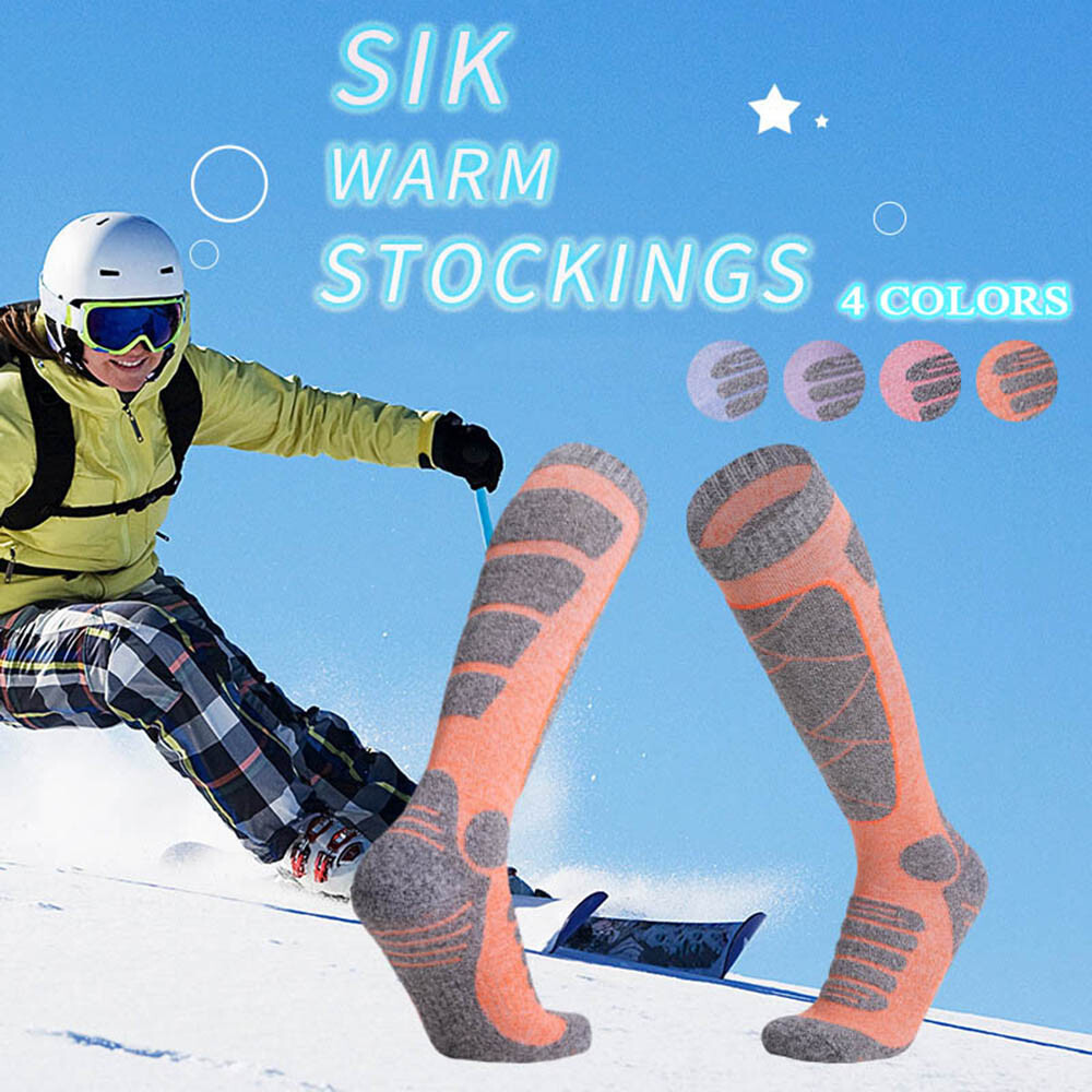 Men Women Warm Skiing Socks Ski Stockings Hiking Snowboarding Climbing