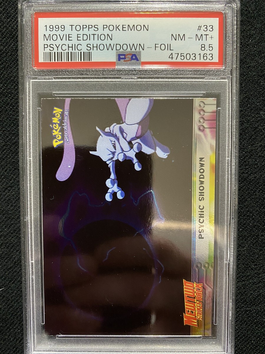 1999 Topps Pokemon Movie Edition Psychic Showdown Foil #33 PSA 8.5