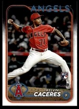 2024 Topps Series 2 680 Kelvin Caceres RC Angels Baseball Card