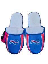 NWT FOCO Buffalo Bills sherpa stripe NFL slippers mens size XL 13-14 Licensed