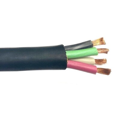 100' 12/4 SOOW Portable Power Cable Flexible CPE Jacket Black 600V