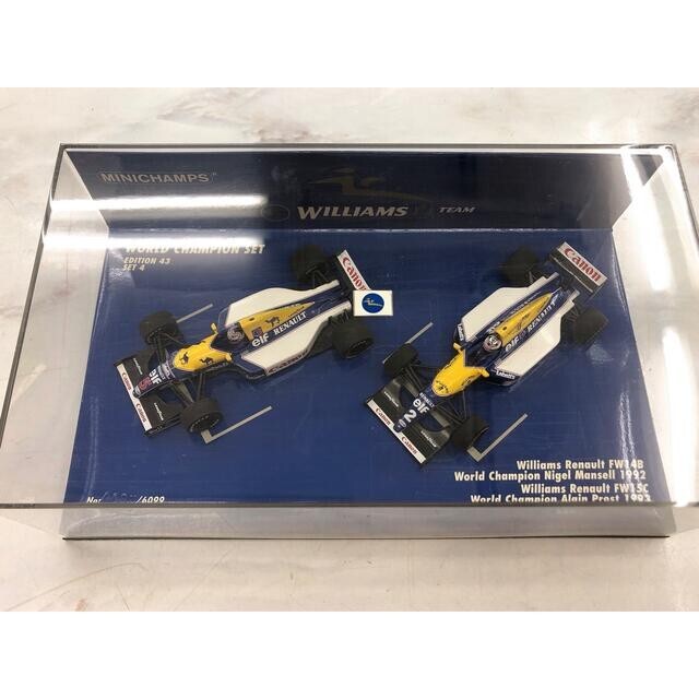 ミニチャンプス ウィリアムズ 1/43 F1 FW14B FW15C Minichamps Williams 1/43 F1 Fw14B Fw15C Limited Edition Used