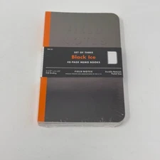 New Field Notes FNC-33 Limited Edition Black Ice (Sealed 3-Pack) Rare