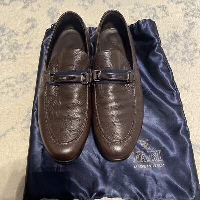 FABI made in Italy 牛革靴 ブルー Fabi Loafer In Calf Leather