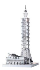 Taipei 101 Iconx 3D Metal Model Kit Fascinations Steel sheet to Museum Quality 