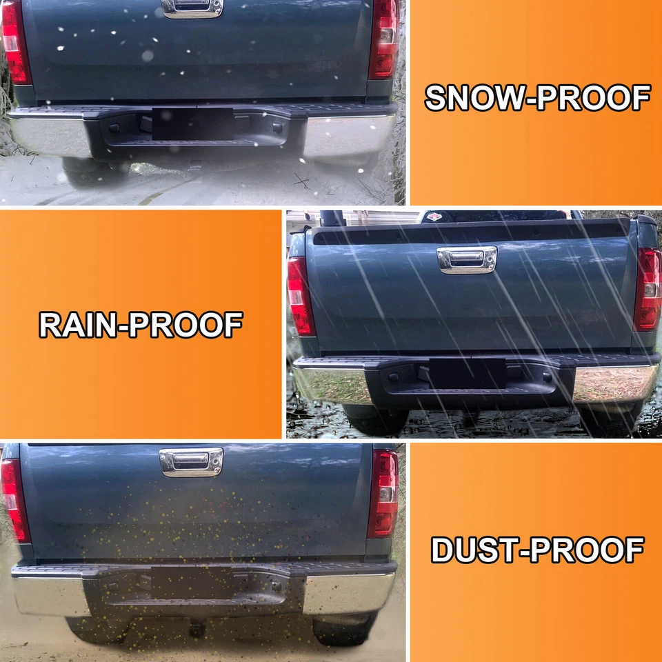 Tampa de extremidade de para-choque traseira direita cromada para 2007-2014 Silverado Sierra 1500 2500 3500 - Imagem 4 de 4