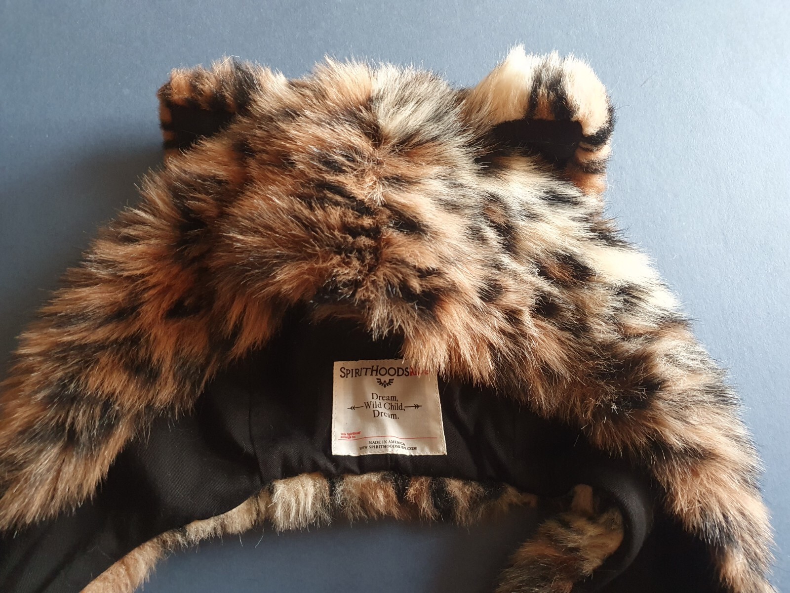 Authentic And Rare Faux Fur Spirithoods Kids Hat In Leopard Print, Unisex, New image 6