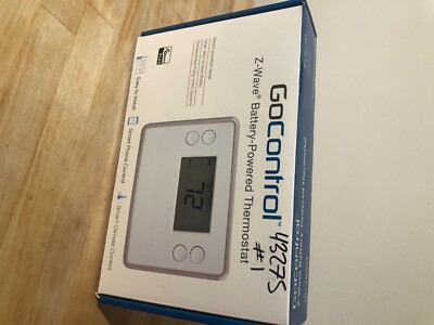 GoControl GC-TBZ48 Z-Wave Battery-Powered Thermostat - Smart