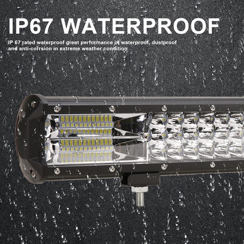 20'' LED Light Bar Spot Flood Driving Lamp Offroad 4WD SUV + Number Plate Wiring - Picture 8 of 12