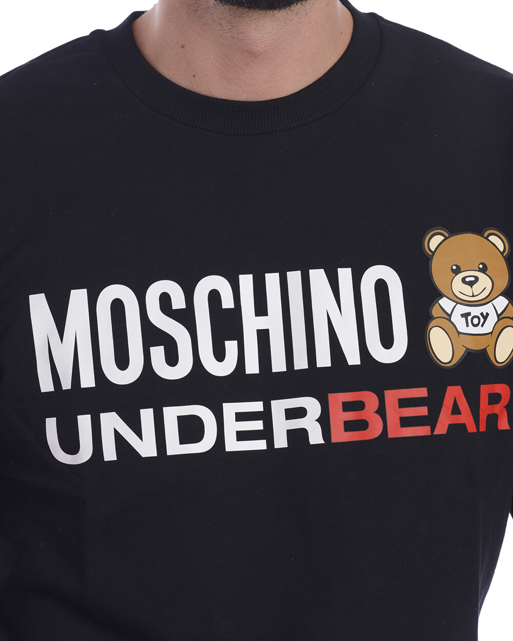 Moschino Underwear Sweatshirt Hoodie Man Black A1713 8129 555 Sz S MAKE OFFER image 4