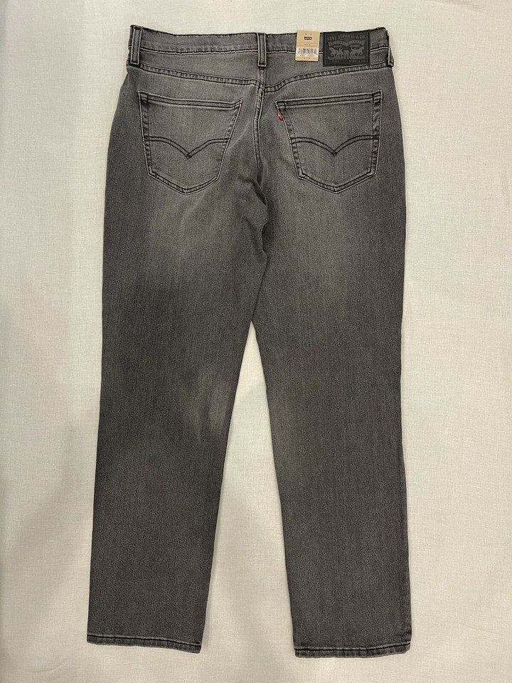 New Levi's 541 Athletic Taper Fit Stretch Men's Jeans 34X34 Gray 0307