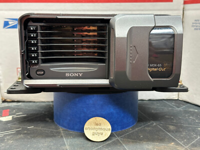 SONY # MDX-65 MiniDisc 6 Changer + Cables Digital Analog Out