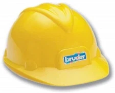 New Bruder Toys Hard Hat Yellow Helmet Construction Play Worker 10200