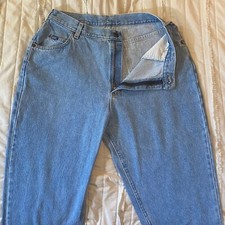 Vintage Lee Jeans Womens 18 Med Light Wash Tapered High Waisted Mom Denim 90s